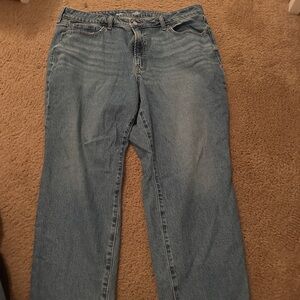 Old Navy Women's Straight Leg Jeans - Blue